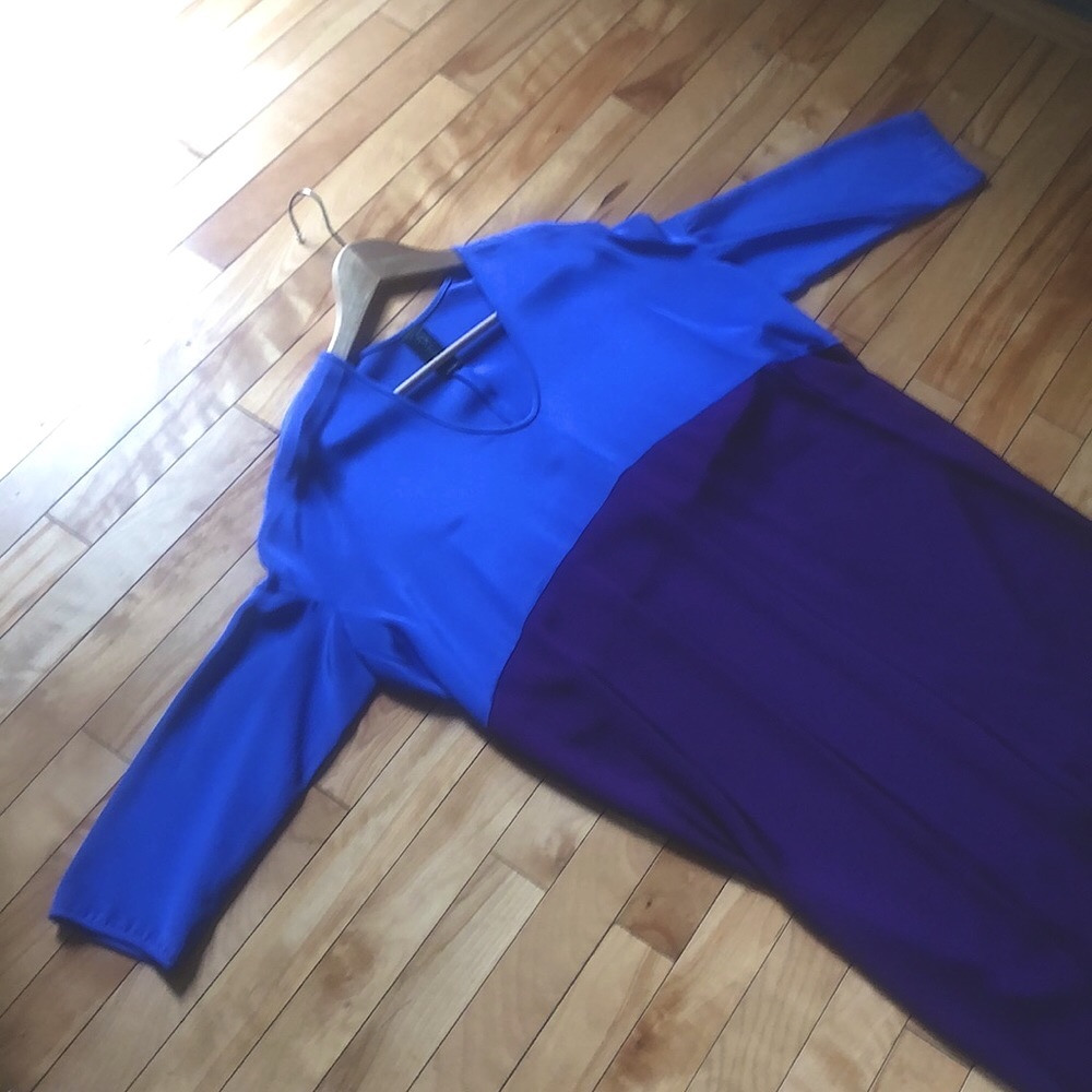 Maria Cornejo silk double crepe colorblock dress